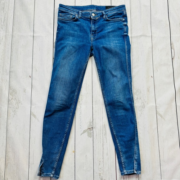 All Saints Mast Twisted Jeans Size 27 - Picture 3 of 9